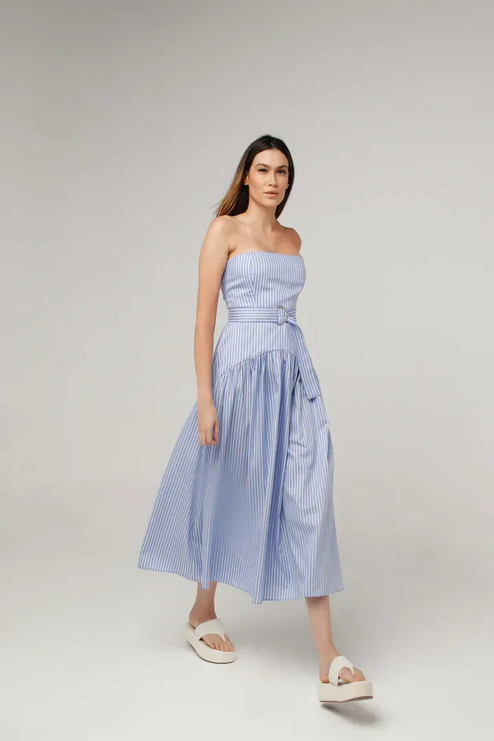 Vestido sasha listra azul