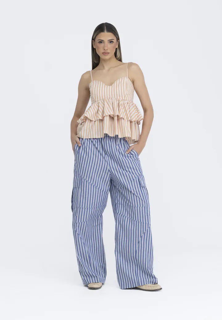 Calça Mara Listra azul