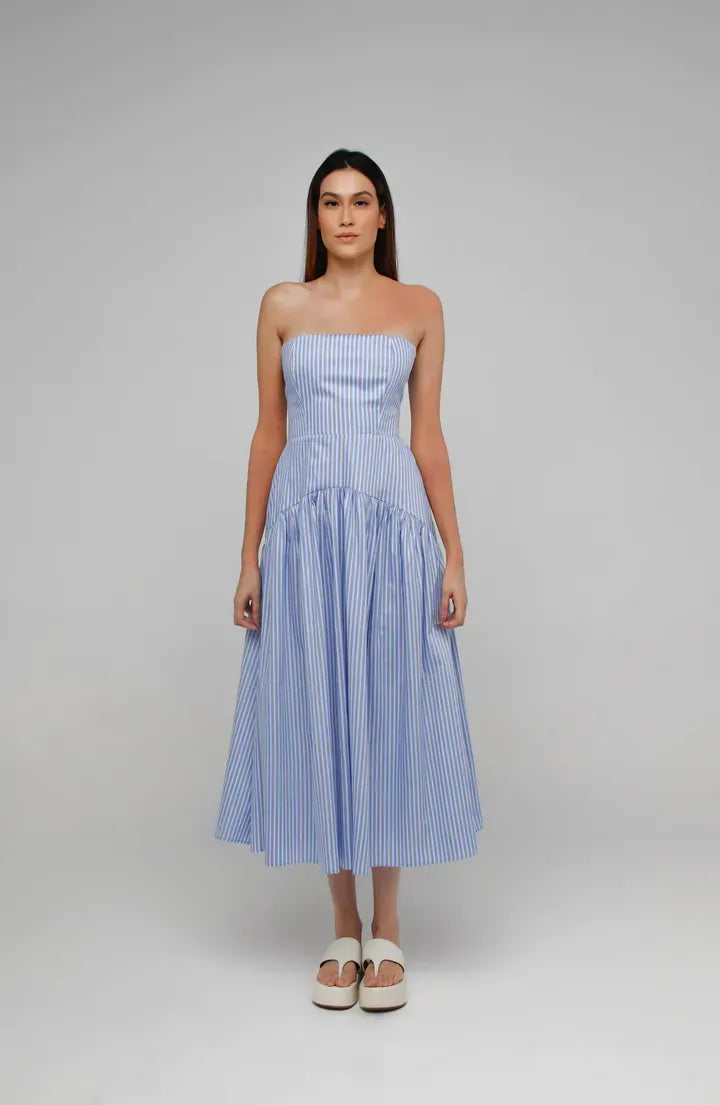 Vestido sasha listra azul