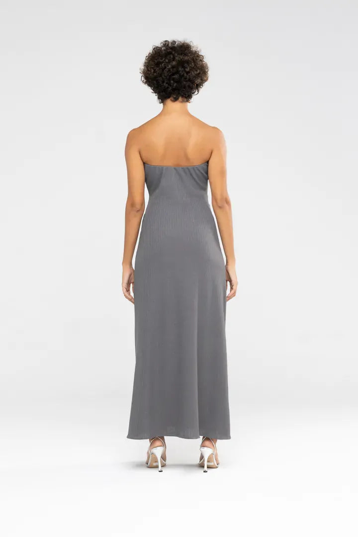Vestido Asha Cinza